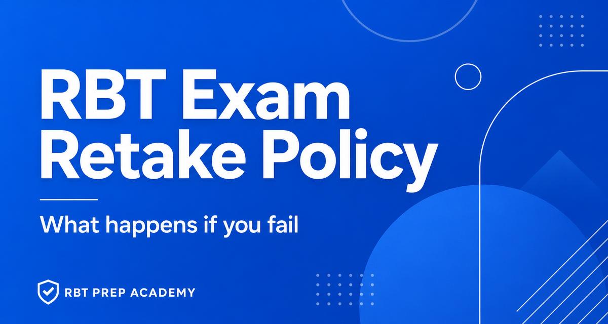 RBT Exam Retake Policy: What Happens If You Fail (2026 Guide)